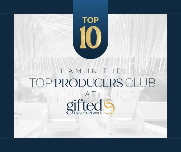 Gifted Travel Network Top 10 Producers Club