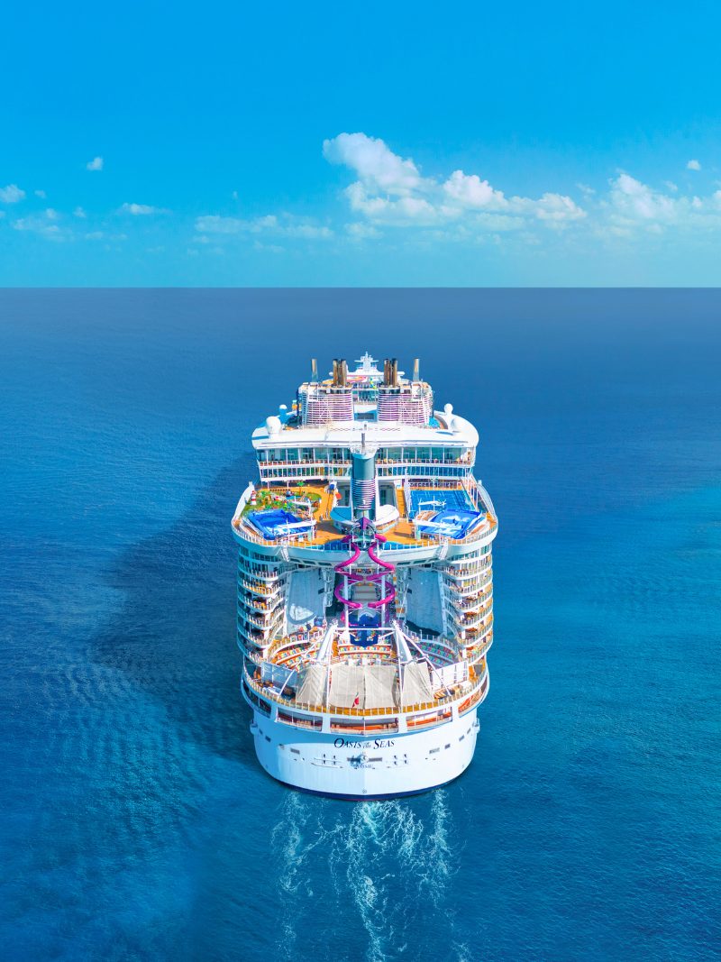 Cruise ship at sea